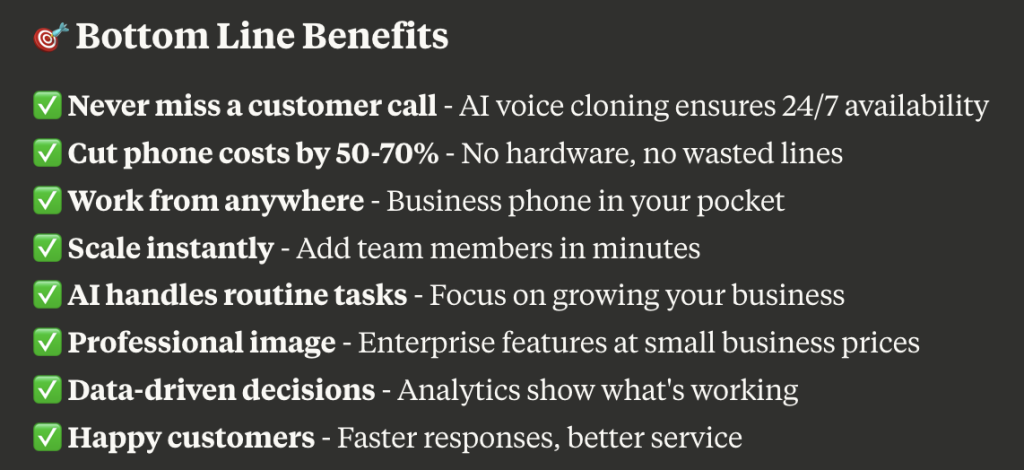 Bottom Line Benefits - Best VoIP Phones for Small Business
